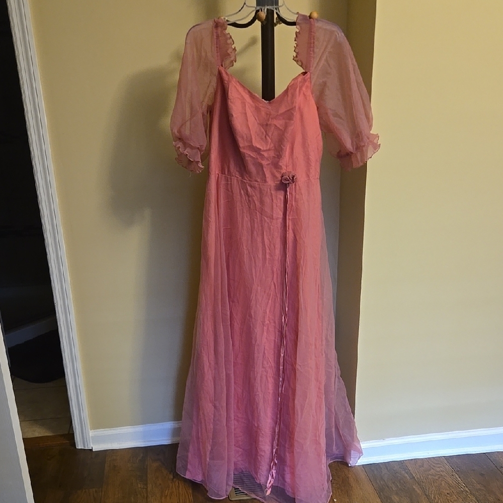 Vintage Pink Women's Dress.